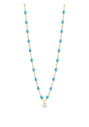 Gigi Clozeau 18K yellow gold Gig Classic Supreme diamond and turquoise necklace