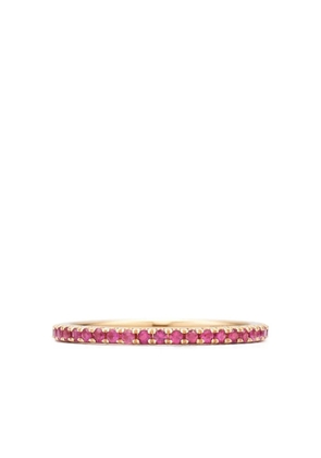 KWIAT 18K rose gold ruby slim ring - Pink