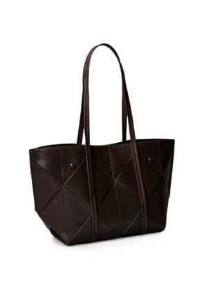 Calvin Klein geometric-quilted tote bag - Brown