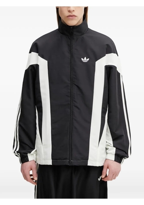 adidas Originals Basketball logo-embroidered side-stripe windbreaker - Black