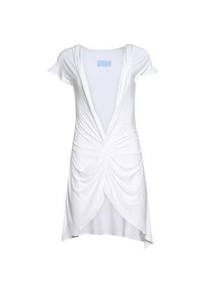 Di Petsa Aphrodite V-neck mini dress - White