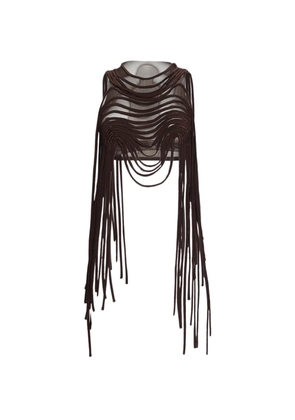 Di Petsa fringed top - Brown