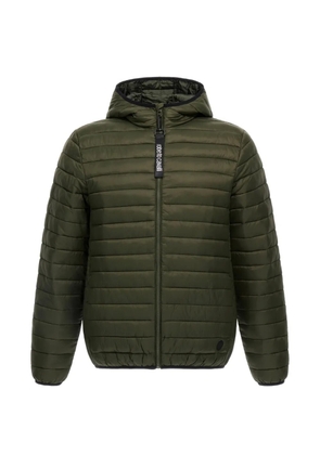 Roberto Cavalli quilted hooded jacket - Green
