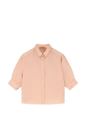Alberta Ferretti logo-embroidered short-sleeve shirt - Pink