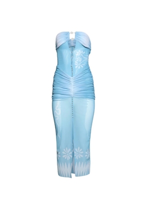 Di Petsa Siren ruched-detail dress - Blue