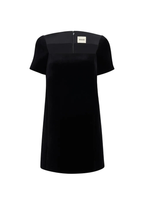 KHAITE Benji dress in black velvet