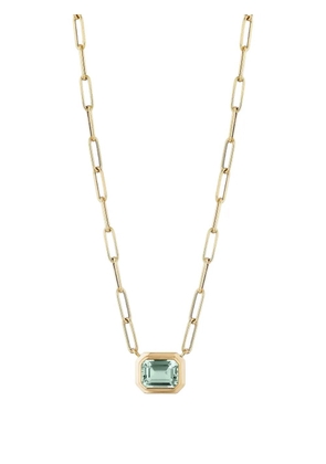 Goshwara 18kt yellow gold Manhattan Prasiolite pendant necklace