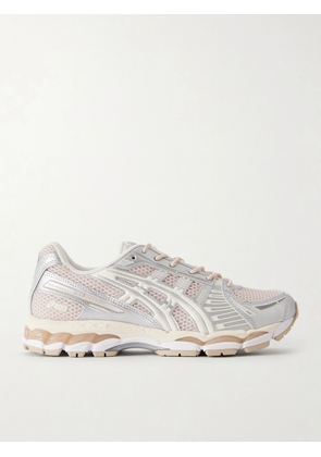 Asics - Gel-kayano 12.1 Lace-up Mesh And Rubber Sneakers - Silver - UK 3,UK 3.5,UK 4,UK 4.5,UK 5,UK 5.5,UK 6,UK 6.5,UK 7,UK 7.5,UK 8,UK 8.5,UK 9,UK 9.5