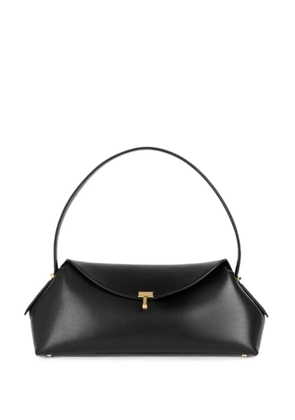 TOTEME T-Lock leather shoulder bag - Black