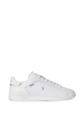 Polo Ralph Lauren logo-embroidered lace-up sneakers - White