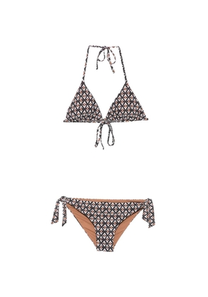iu rita mennoia geometric-print bikini - Neutrals