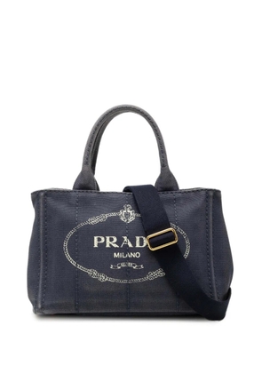 Prada Pre-Owned 2013-2026 Small Canvas Canapa Logo satchel - Blue