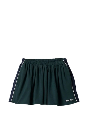 Miu Miu cotton jersey miniskirt - Green