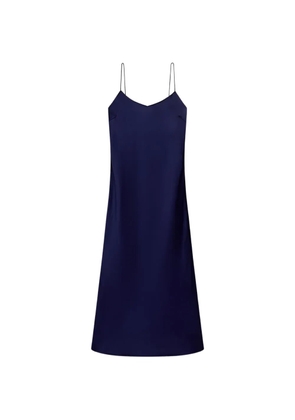 Another Tomorrow bias-cut satin dress - Blue