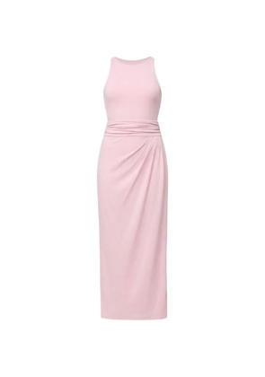 Another Tomorrow sarong-tie midi dress - Pink