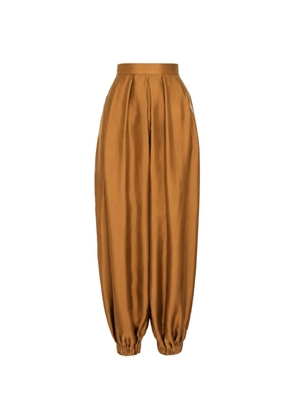 MANURÍ Bazar pleated trousers - Brown
