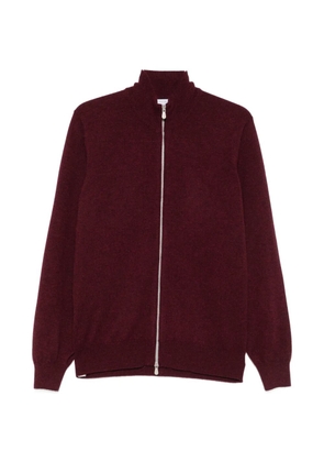 Brunello Cucinelli zip-up high-neck cardigan - Red