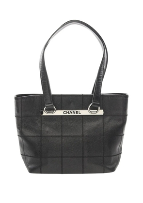 CHANEL Pre-Owned 2005-2006 Chocolate Bar Stitched Caviar tote bag - Black