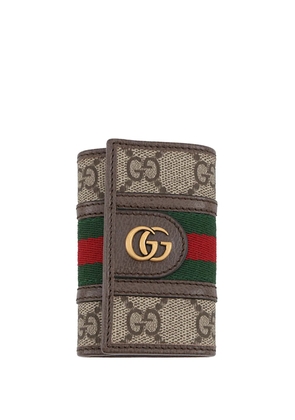 Gucci Pre-Owned 2016-2026 GG Supreme Web Ophidia Case key holder - Neutrals