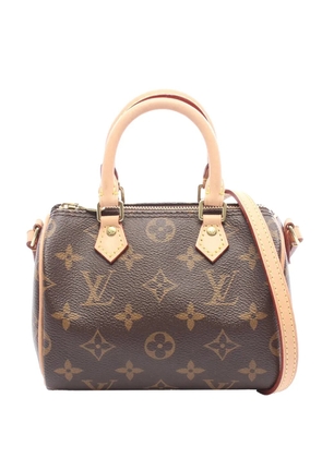 Louis Vuitton Pre-Owned 2020 Monogram Nano Speedy Bandouliere satchel - Brown