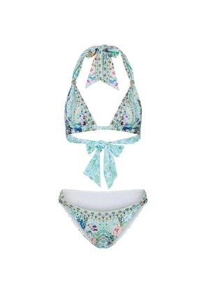 Camilla self-tie bikini - Blue