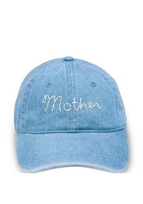 MOTHER Hats Off embroidered denim cap - Blue