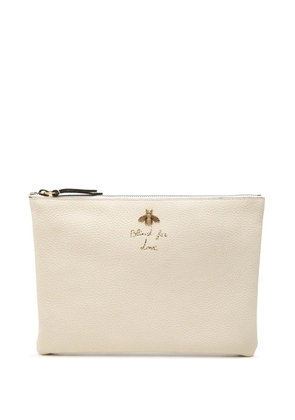 Gucci Pre-Owned 2000-2015 Calfskin Blind For Love clutch bag - White