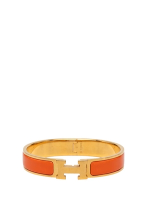 Hermès Pre-Owned 1990-2020 Narrow Enamel Clic H Bracelet PM costume bracelet - Orange