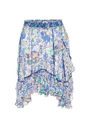 Isabel Marant Vintage Viviane printed mini skirt - Blue
