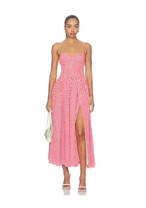 MAJORELLE Roma Dress in Red. Size XXS. Also in XS, S, M, L, XL.