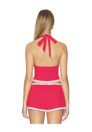 MAJORELLE Flo Top in Red. Size XXS. Also in XS, S, M, L, XL.