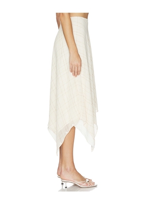 Lovers and Friends Lucielle Midi Skirt in Tan. Size XXS. Also in XS, S, M, L, XL.