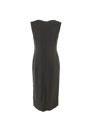 Max Mara sleeveless crepe mid dress - Grey