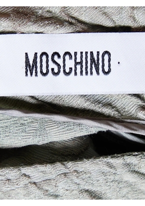 Moschino Pre-Owned floral jacquard bow-detail shift dress - Grey
