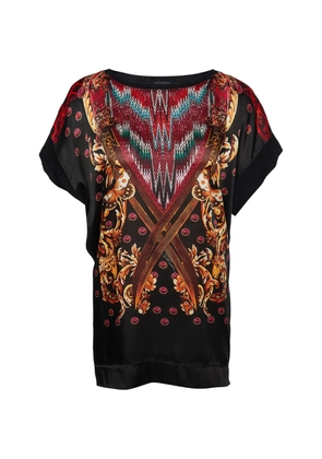 Just Cavalli Vintage printed oversized blouse - Black