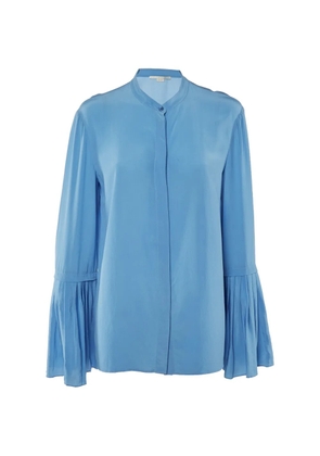 Stella McCartney Pre-Owned flared-sleeve silk top - Blue
