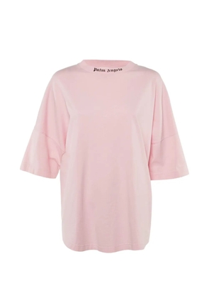 Palm Angels logo-print oversized T-shirt - Pink