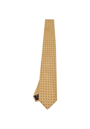 Balenciaga Pre-Owned square-pattern silk tie - Yellow