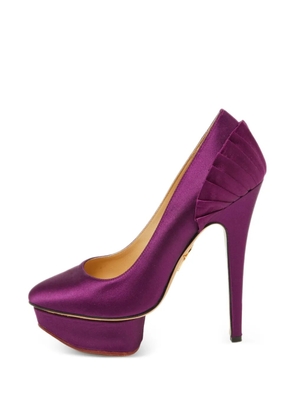 Charlotte Olympia Paloma platform pumps - Purple