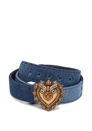 Dolce & Gabbana Pre-Owned Devotion denim belt - Blue