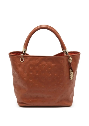 Lancel Vintage Daligramme embossed tote bag - Brown