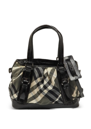 Burberry Pre-Owned Beat Check Lowry tote bag - Grey