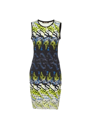 Roberto Cavalli Vintage printed sleeveless mini dress - Black