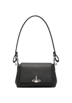 Vivienne Westwood small Hazel logo-plaque shoulder bag - Black