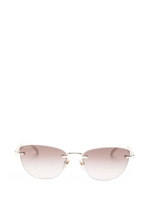 Gucci Eyewear rimless sunglasses - Gold