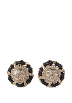 CHANEL Pre-Owned crystal-embellished earrings - Gold