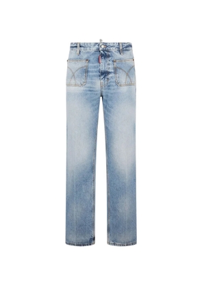 DSQUARED2 Light Diagonale Wash trousers - Blue