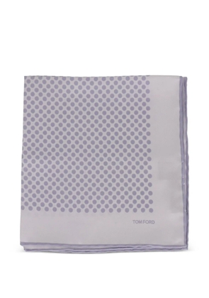 TOM FORD polka-dot pocket square - White