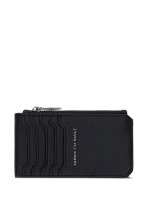 Armani Exchange zip-fastening wallet - Black