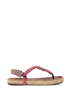 ISABEL MARANT Gypso braided sandals - Pink